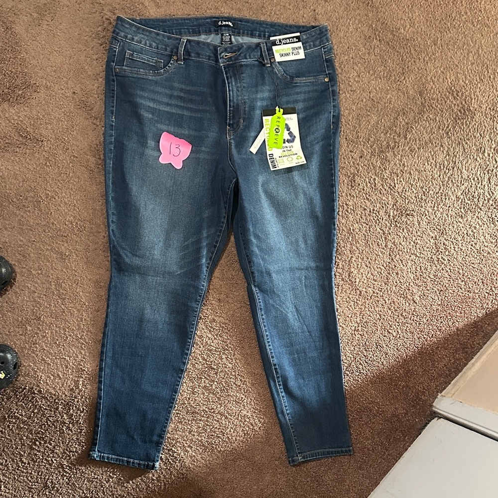 d. jeans Women's Blue Skinny Jeans